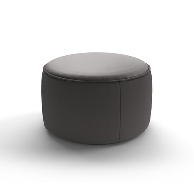 Clip CLIPU10MP Pouf - Leather Top (Toronto 200)/Fabric P (Princess 101)