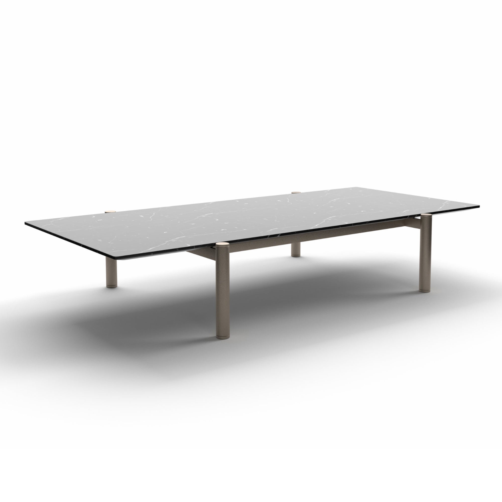 Erys JTA05 Coffee Table - Light Brown (ME11)/Black Marquina (MA06)-1