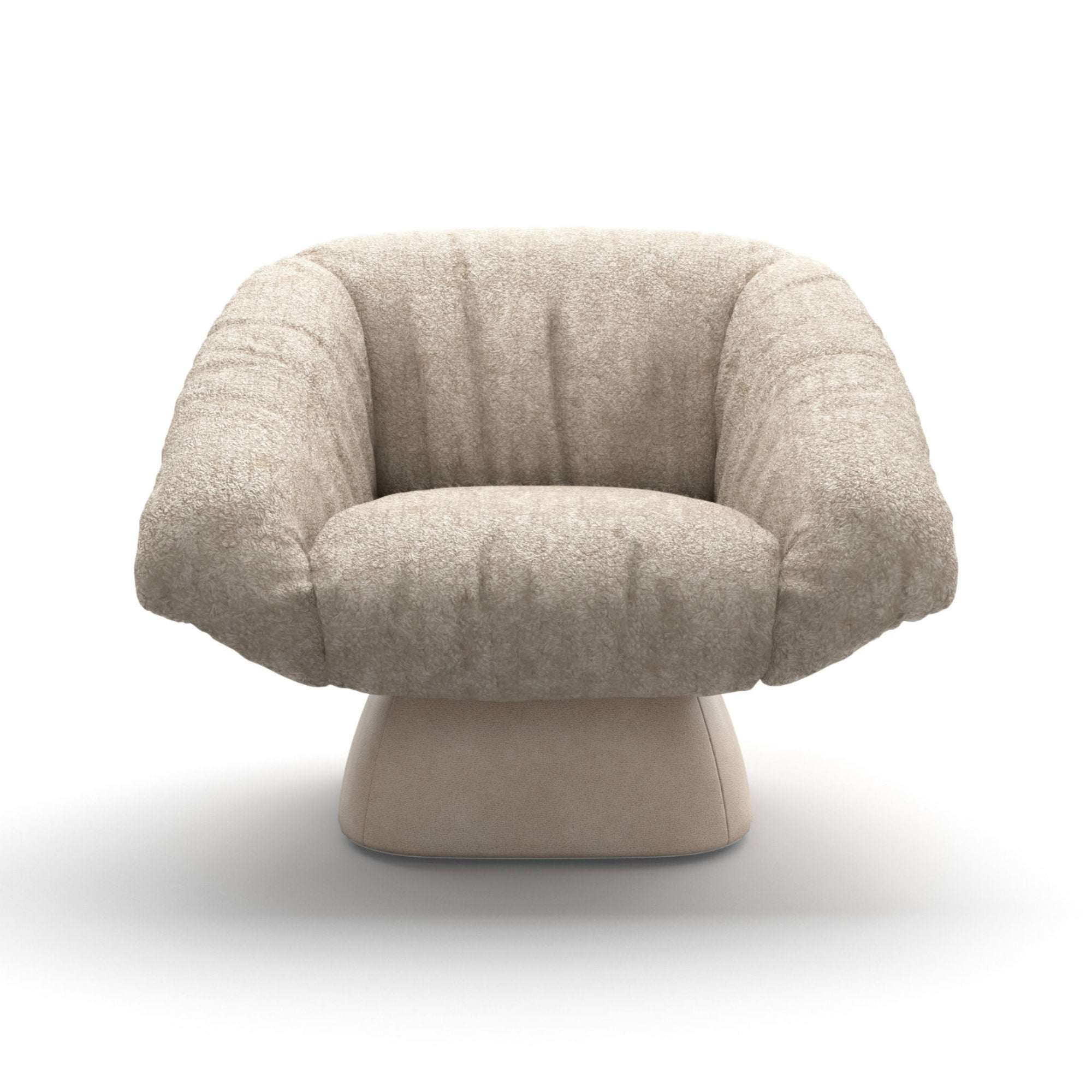 Hall Mix P10M0 Armchair - Leather VIP(Vogue 409)/Fabric U (Uber 23)