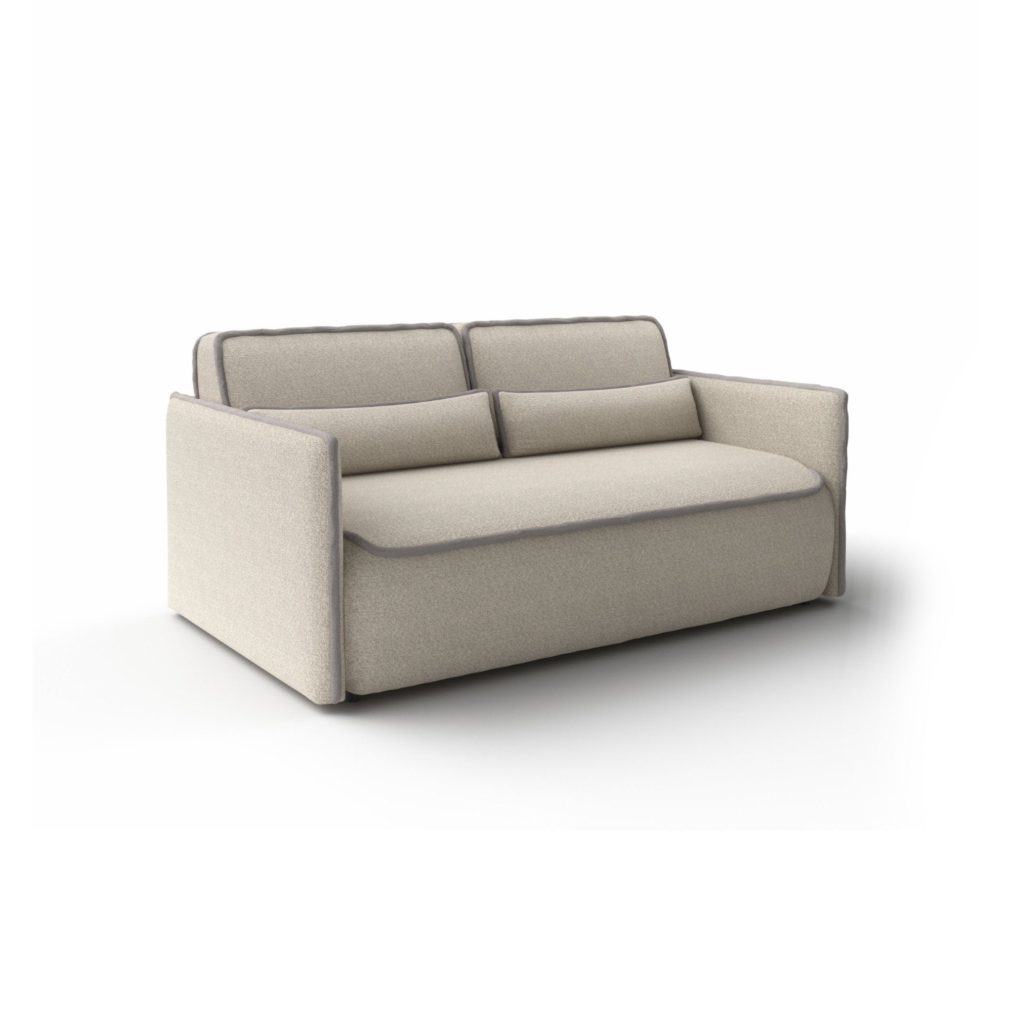 Lulu 2.0 D3T00 Sofa Bed - Fabric A (Amalfi 101)/Fabric A (Andorra 414)-1