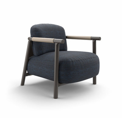 Nathy P1000 Armchair - Grey Wood (LE12) / Cuoio Canapa CR10 / Fabric E (Enter 041)