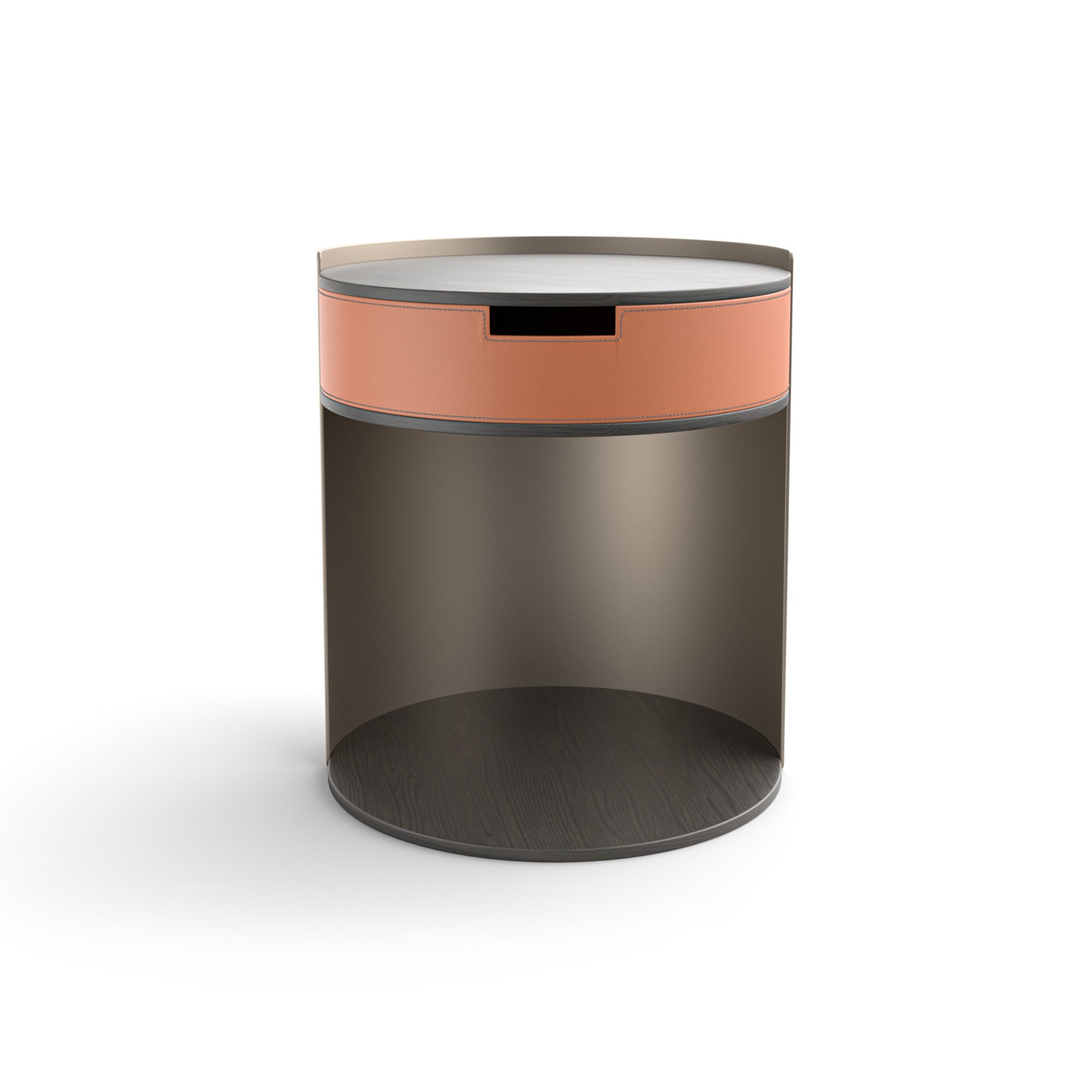 Skin SKIBJCM01 Bedside Table - Leather (Natural CR01)-2