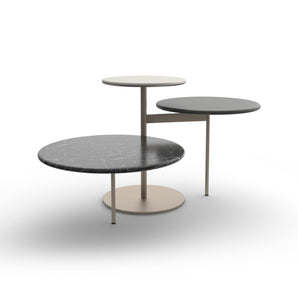 طاولة جانبية تريس - بني فاتح (ME11) / رمادي فاتح (LE10) / رمادي كارنيكو (MA08) / خشب أنثراسايت (LE01)