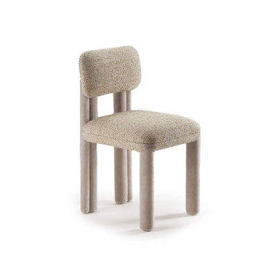Camelia 47 Dining Chair - Fabric 4 (Grace 732)/Fabric 5 (Gipsy Chamois)