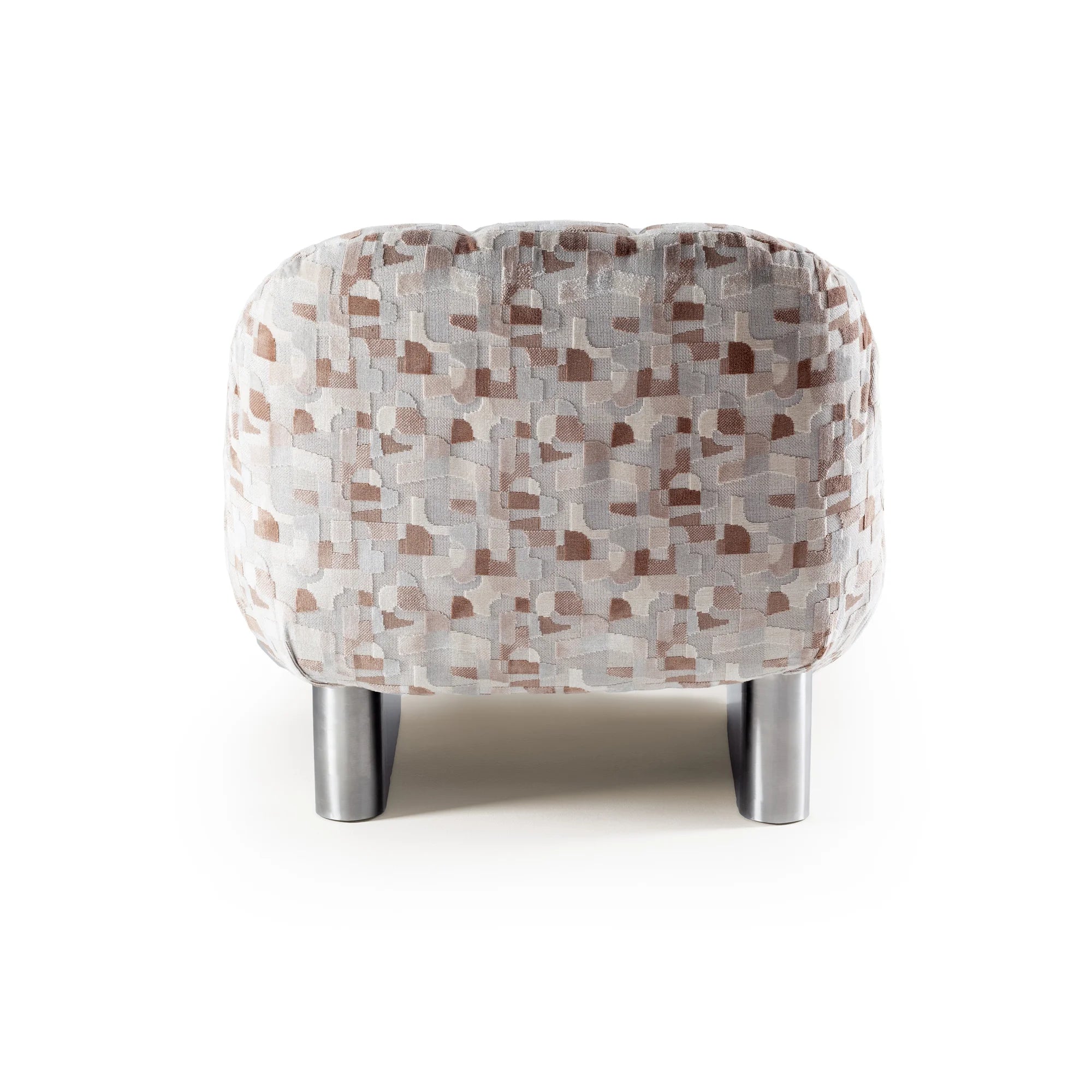 Colin 72 Armchair - Satin Nickel/Fabric (Zimmer Puzzle 892)-6