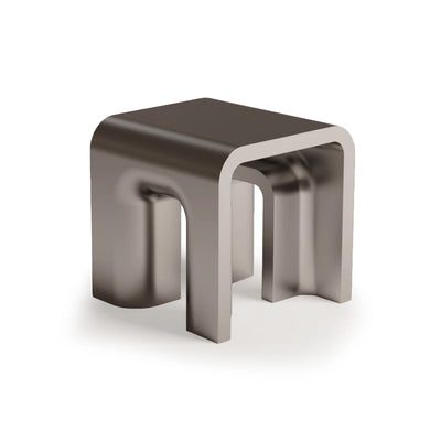 Plie 50 Side Table - Satin Inox