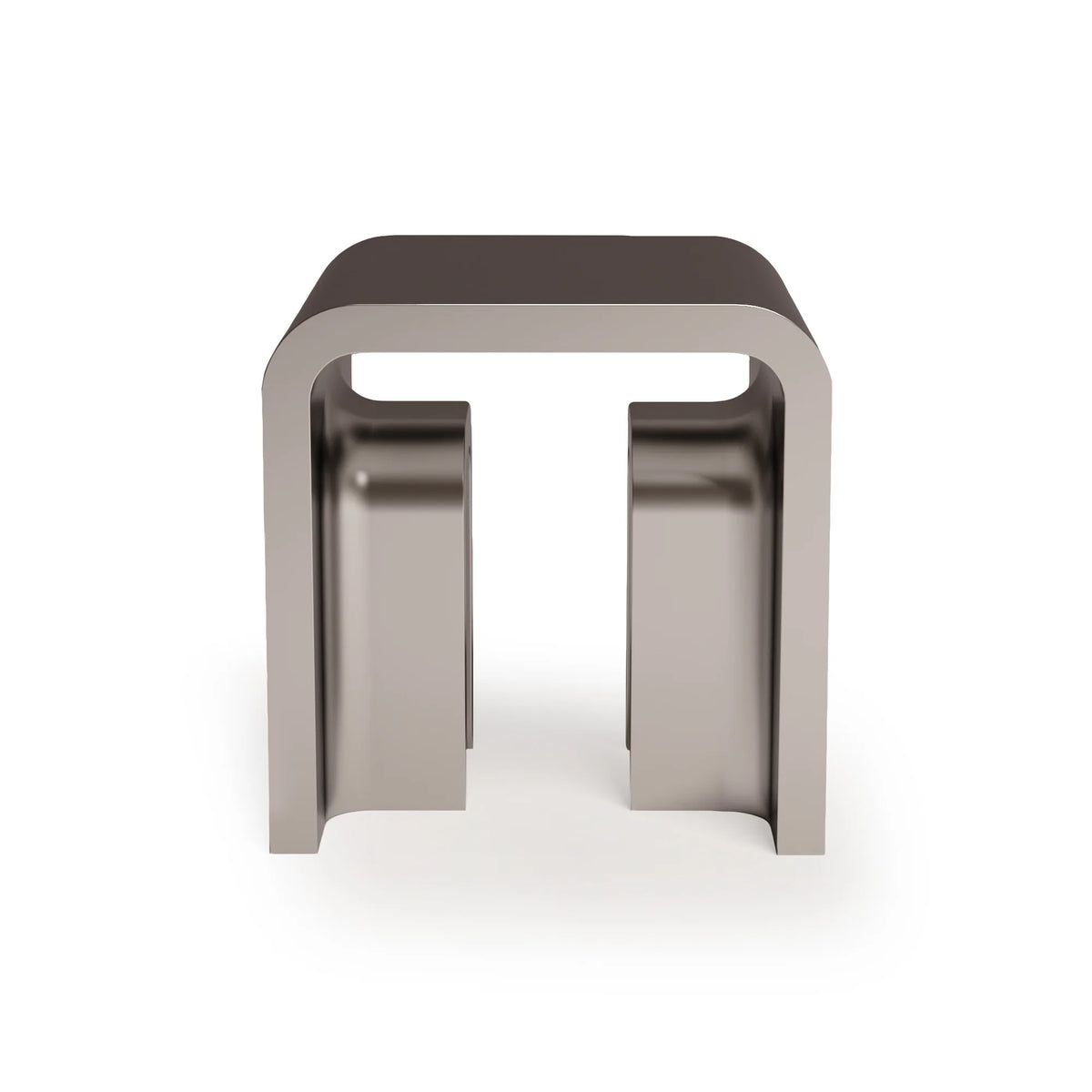 Plie 50 Side Table - Satin Inox-3