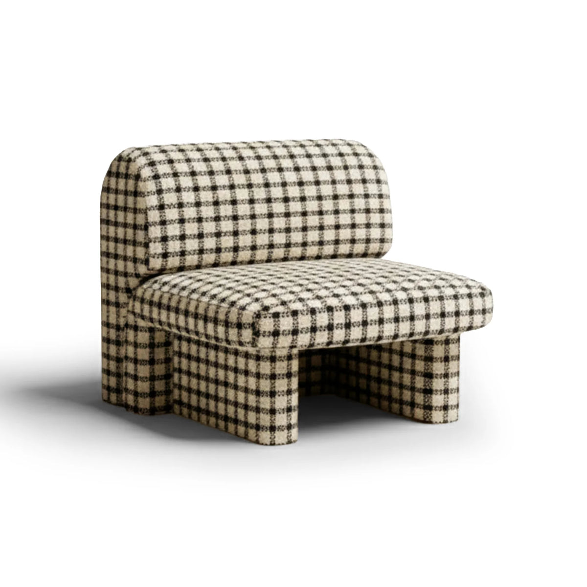 Slide Lounge Chair - Fabric 4 (Adapt Monochrome)-1