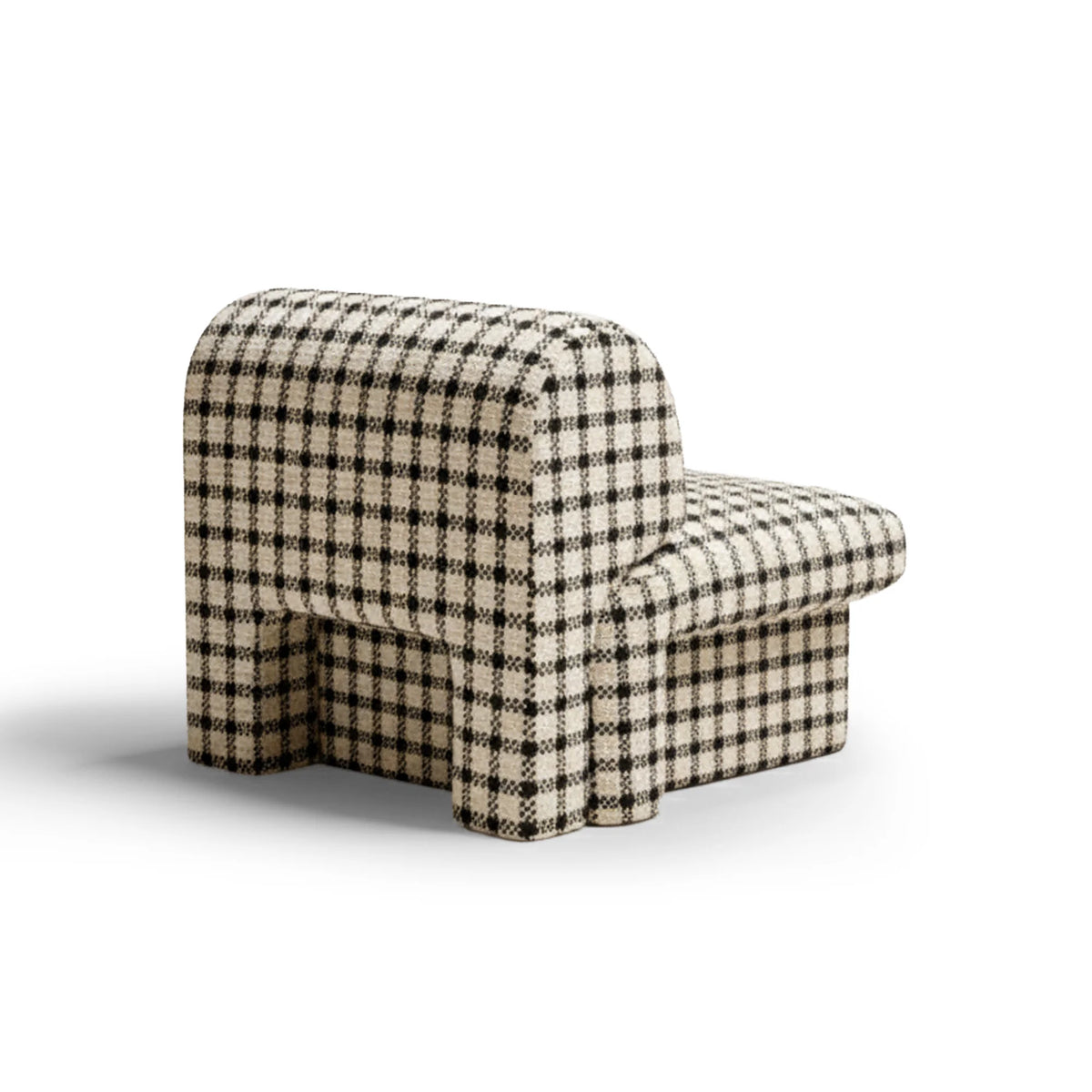 Slide Lounge Chair - Fabric 4 (Adapt Monochrome)-2