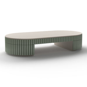 Nouvelle Vague Coffee Table - Cloud Tiles/Taupe Wood