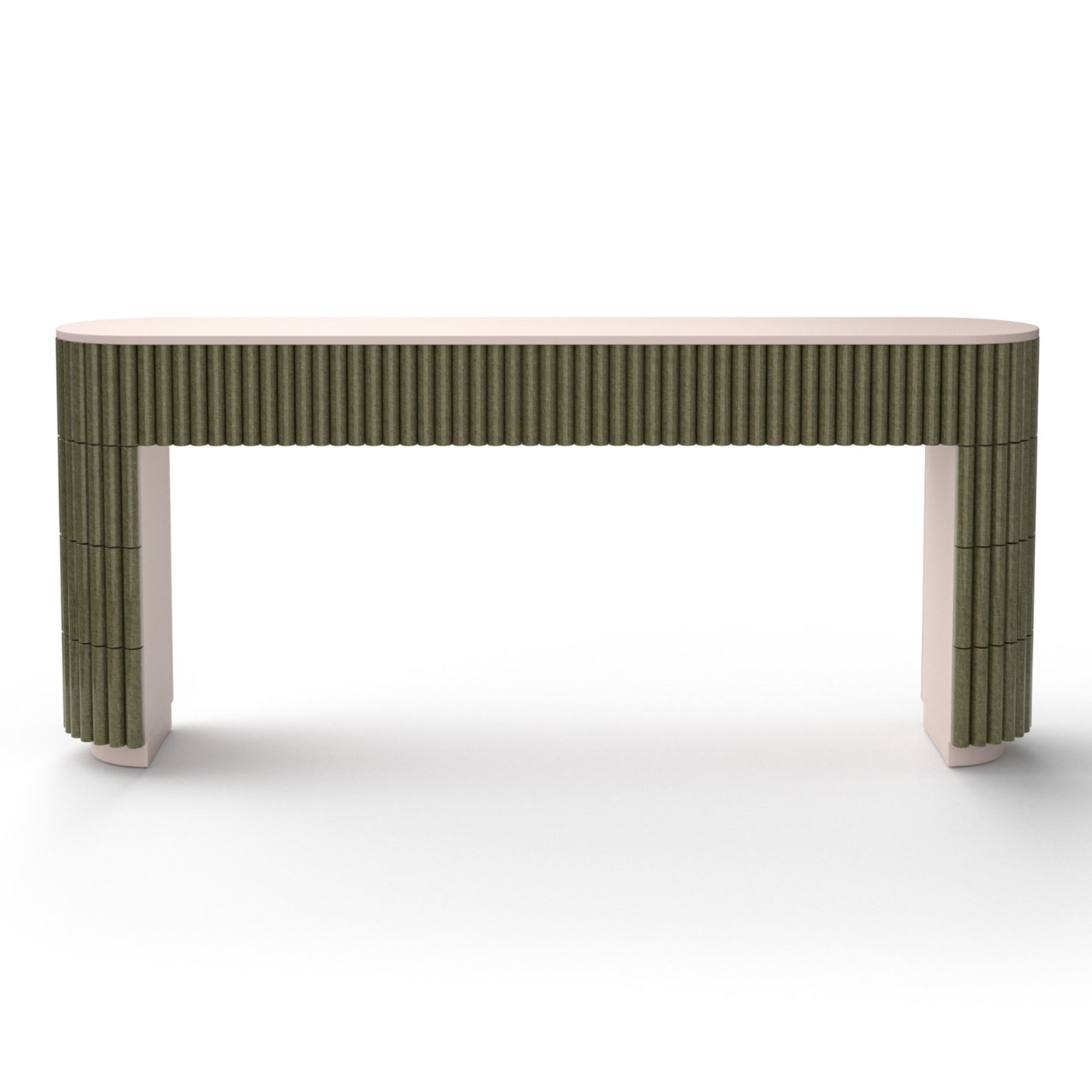 Nouvelle Vague Console - Olive Tiles/Rose Wood-3