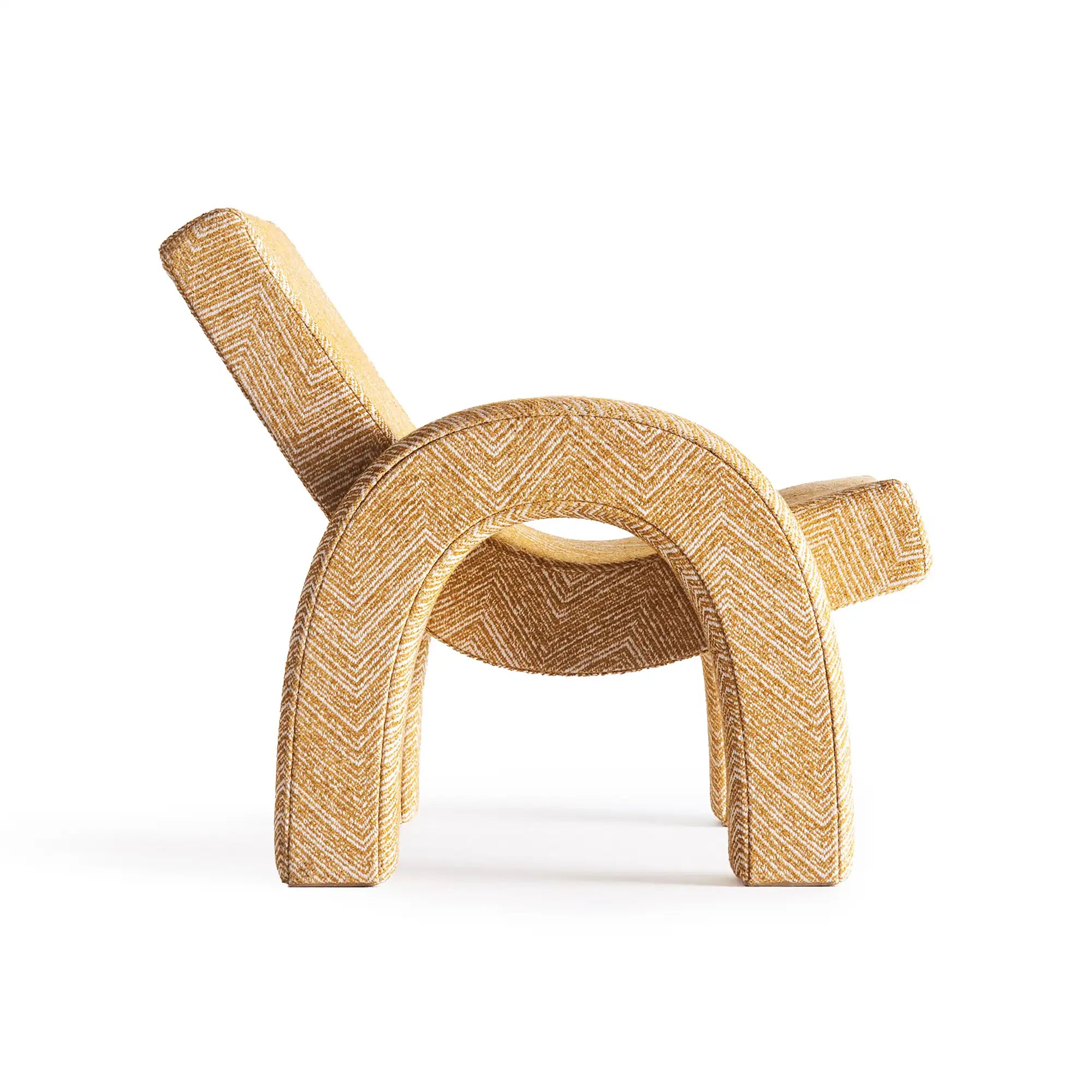 Arco Lounge Chair - Fabric (Teide 13 Ochre)-5