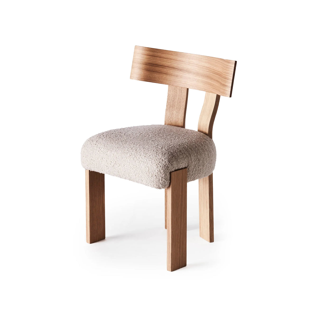 Alba Dining Chair - Oak/Fabric (Marlon Sand A31)-5