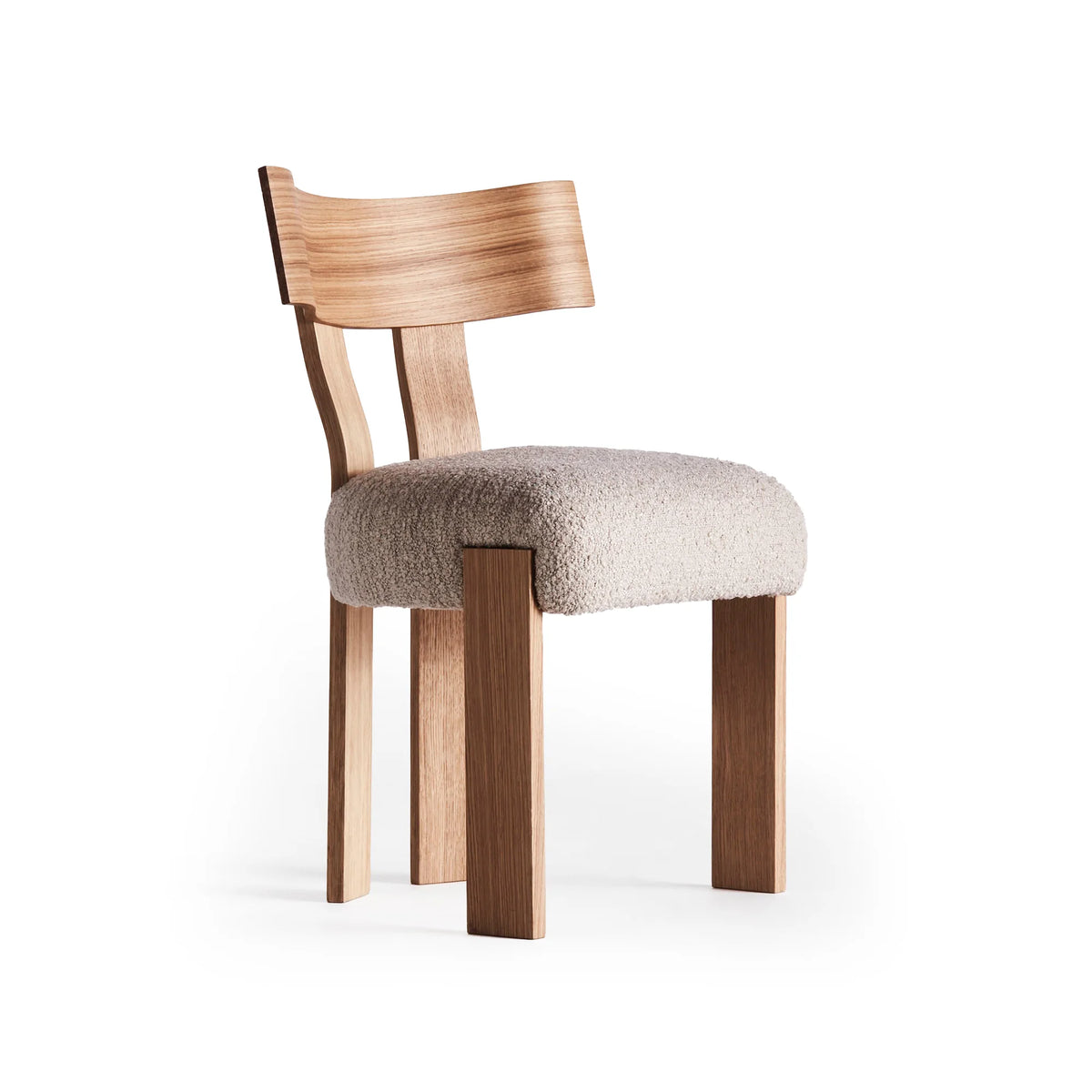 Alba Dining Chair - Oak/Fabric (Marlon Sand A31)