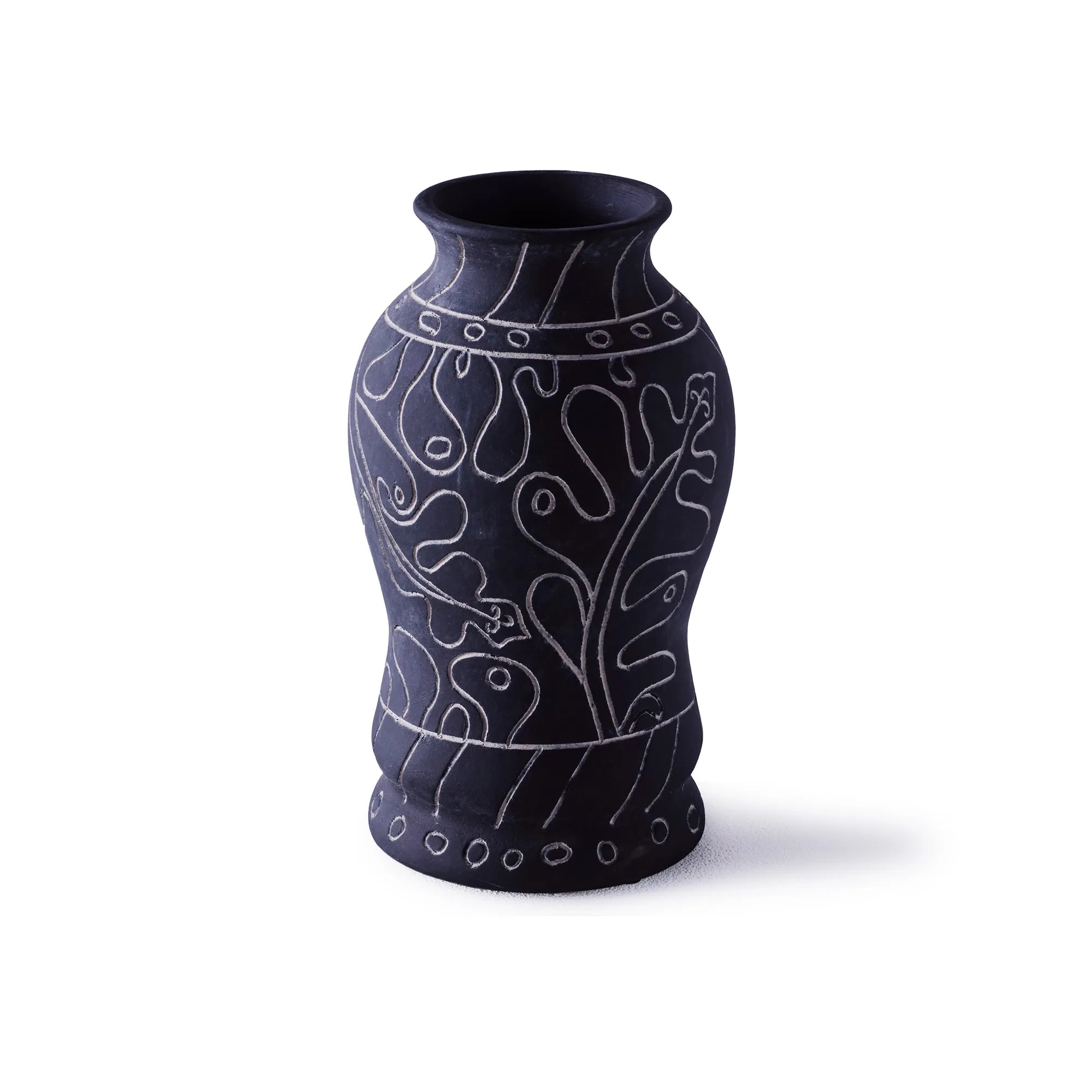 Frida Tall Vase - Black-3