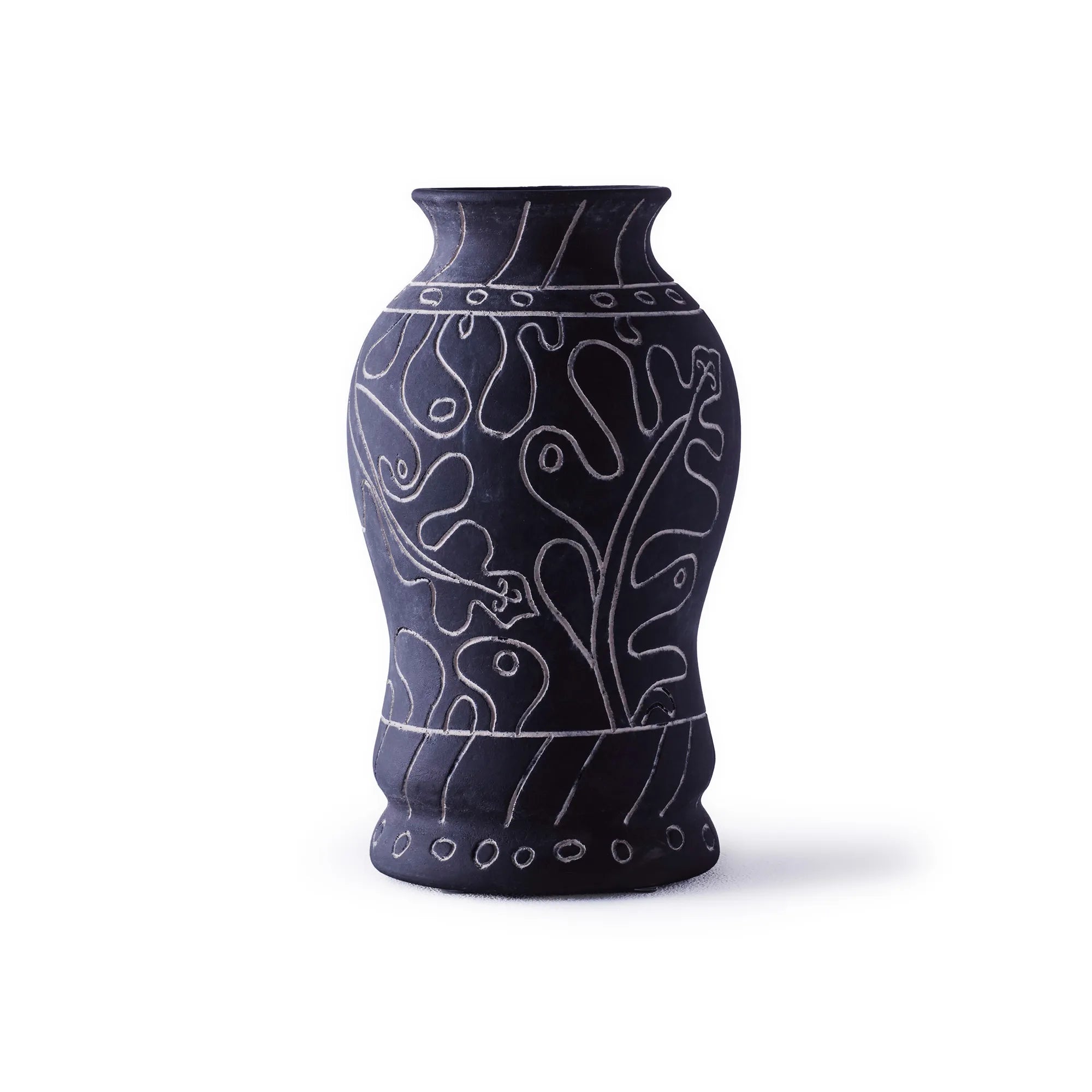Frida Tall Vase - Black-1