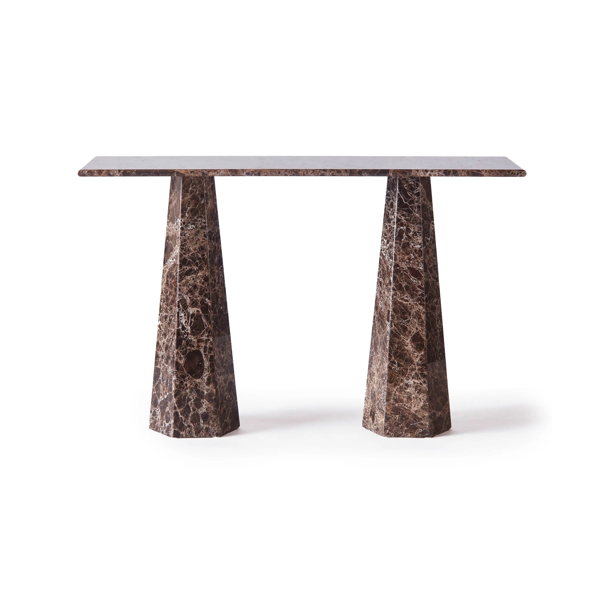 Hexagon Console - Dark Emperador-2