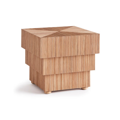 Mikado Side Table - Natural Rattan Matt Lacquered