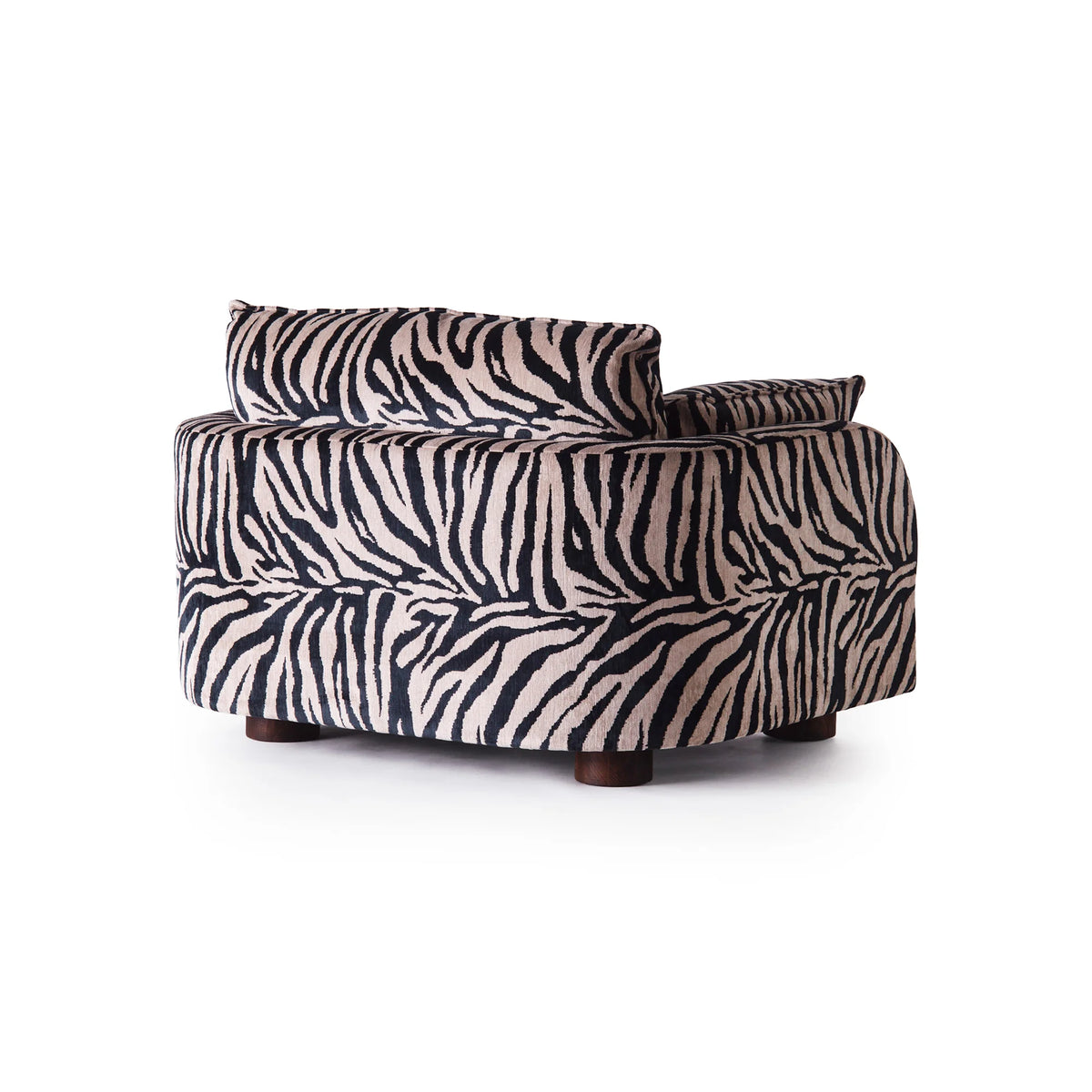 Miles Loveseat Zebra Armchair - Fabric (Fleck 05)-6
