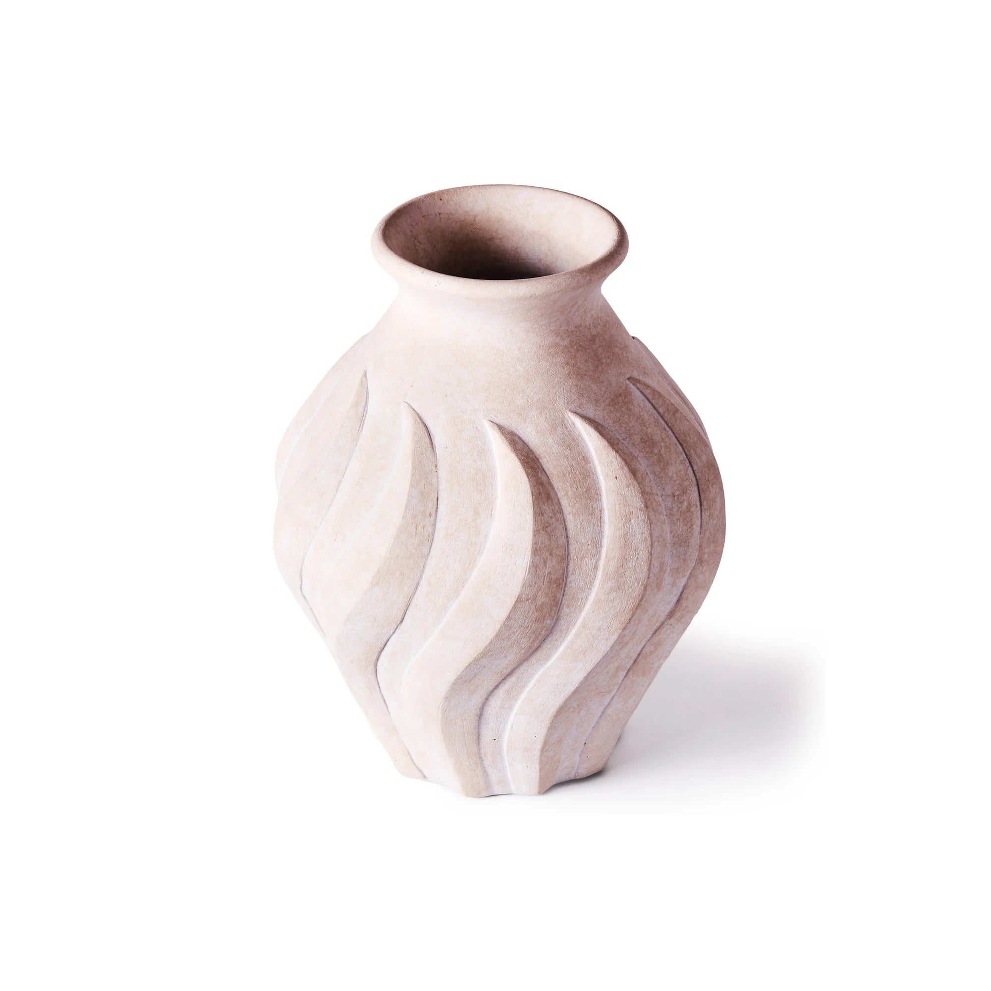 Swirl Large Vase - White-3