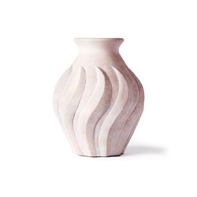 Swirl Large Vase - White