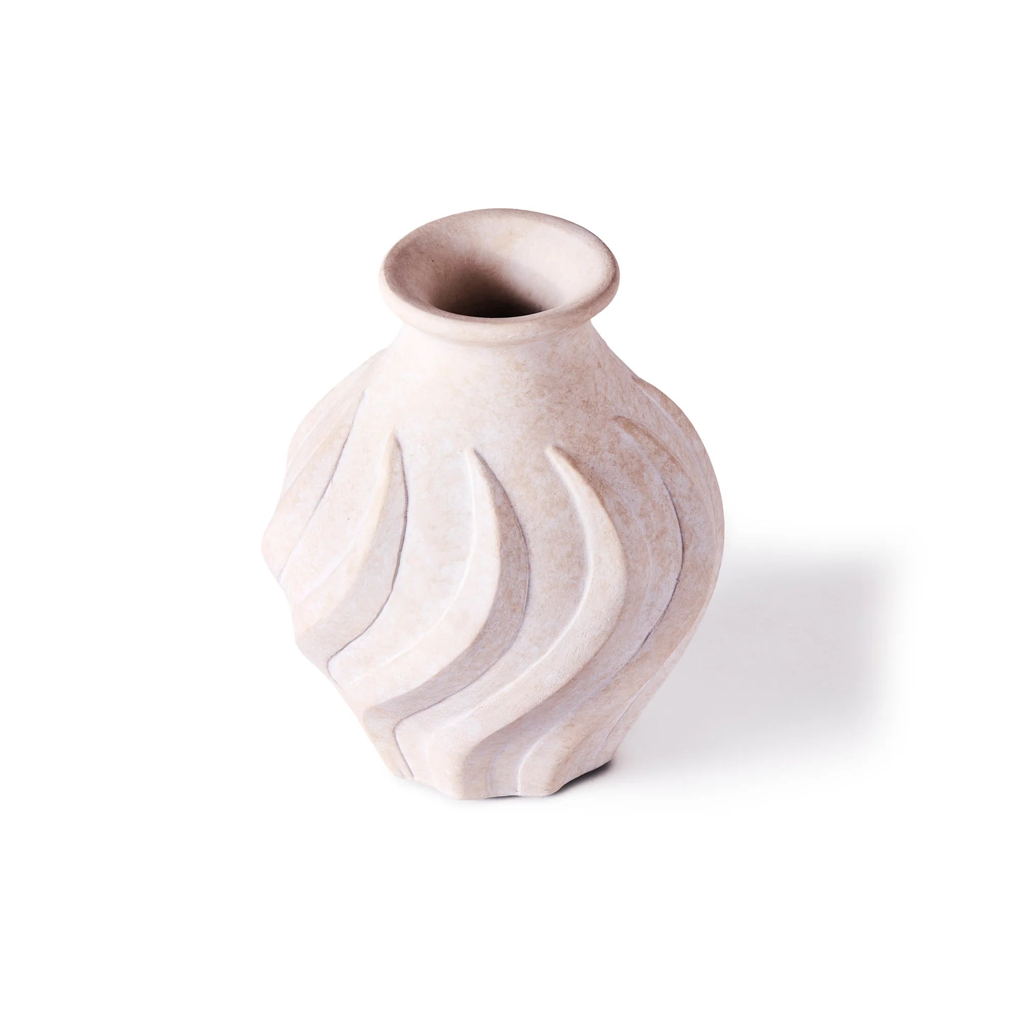 Swirl Small Vase - White-2