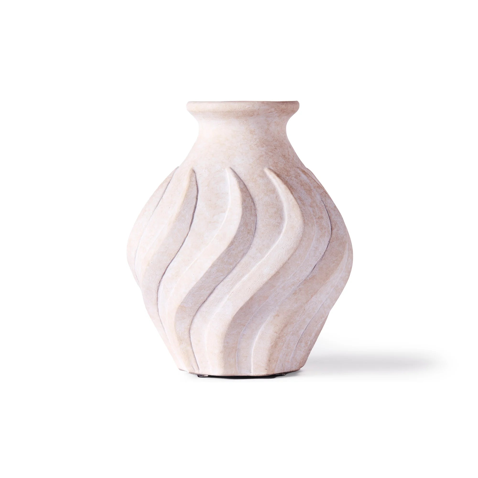 Swirl Small Vase - White-1