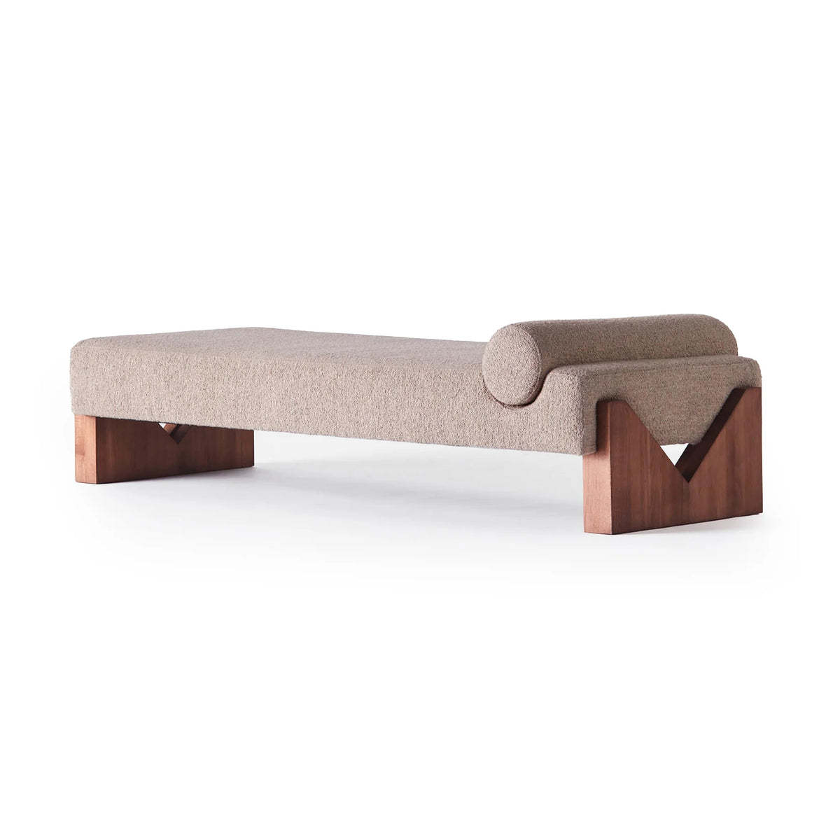 V 190 Daybed - Dark Stained Beech/Fabric (Barnum Sand 02)-3