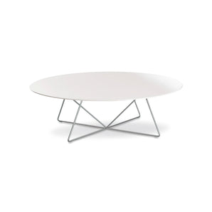 Dabliu-In 007627 Coffee Table - Silver/Gloss White