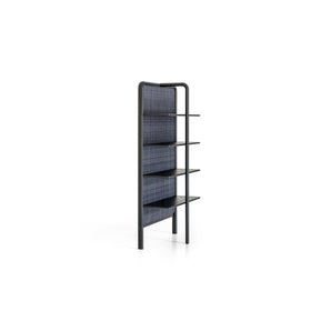Daen 72 Bookcase - Cobalt/Blueberry/Eco-Leather (Vibes Azul)