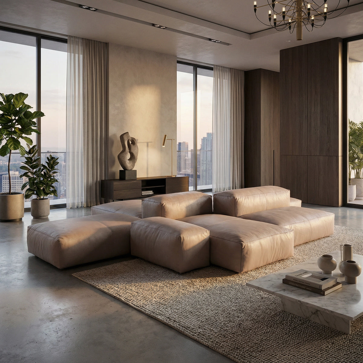 Davis Sofa – 440x67 / Leather (Donussa 10)-2