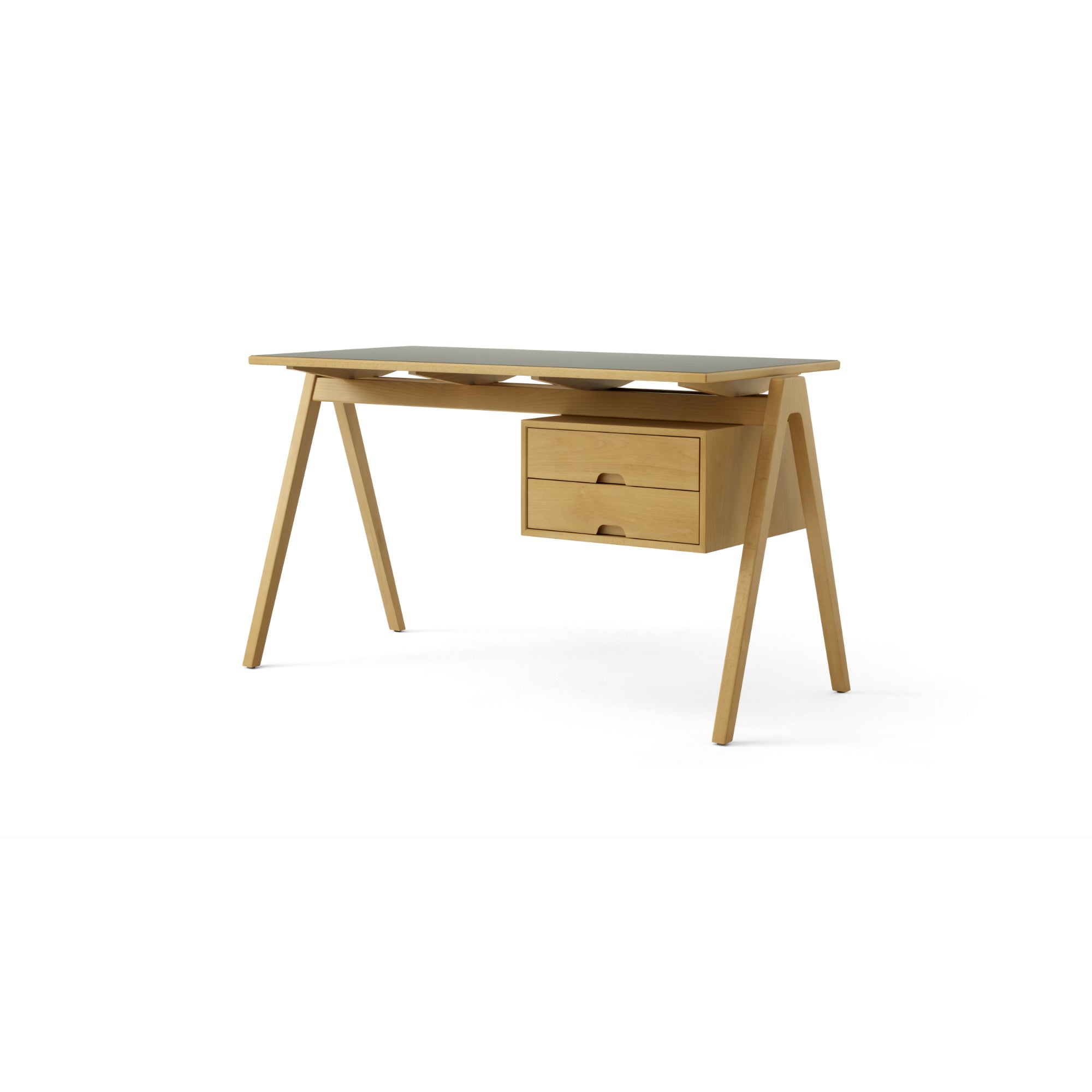 Daystak RD3 Desk - Beech/Fenix Nano Laminate-1