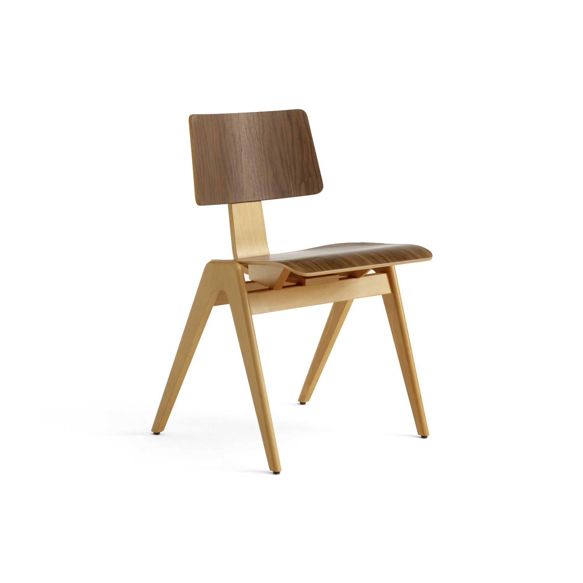Daystak RD1 Dining Chair - Beech/Walnut