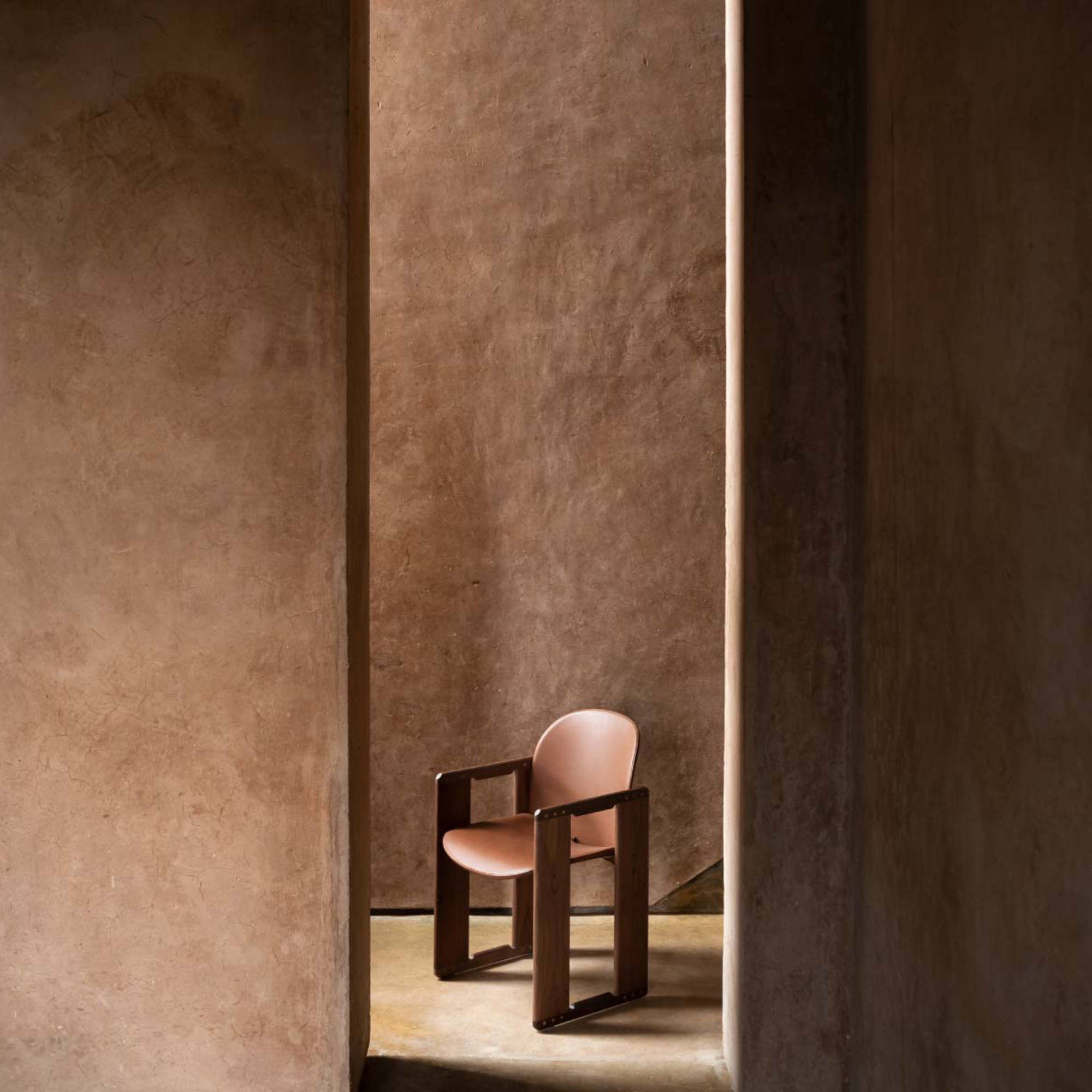 Dialogo 0DLGSD02 Dining Chair - Canaletto Walnut T135/Leather Z (Aniline Leather 02)-4