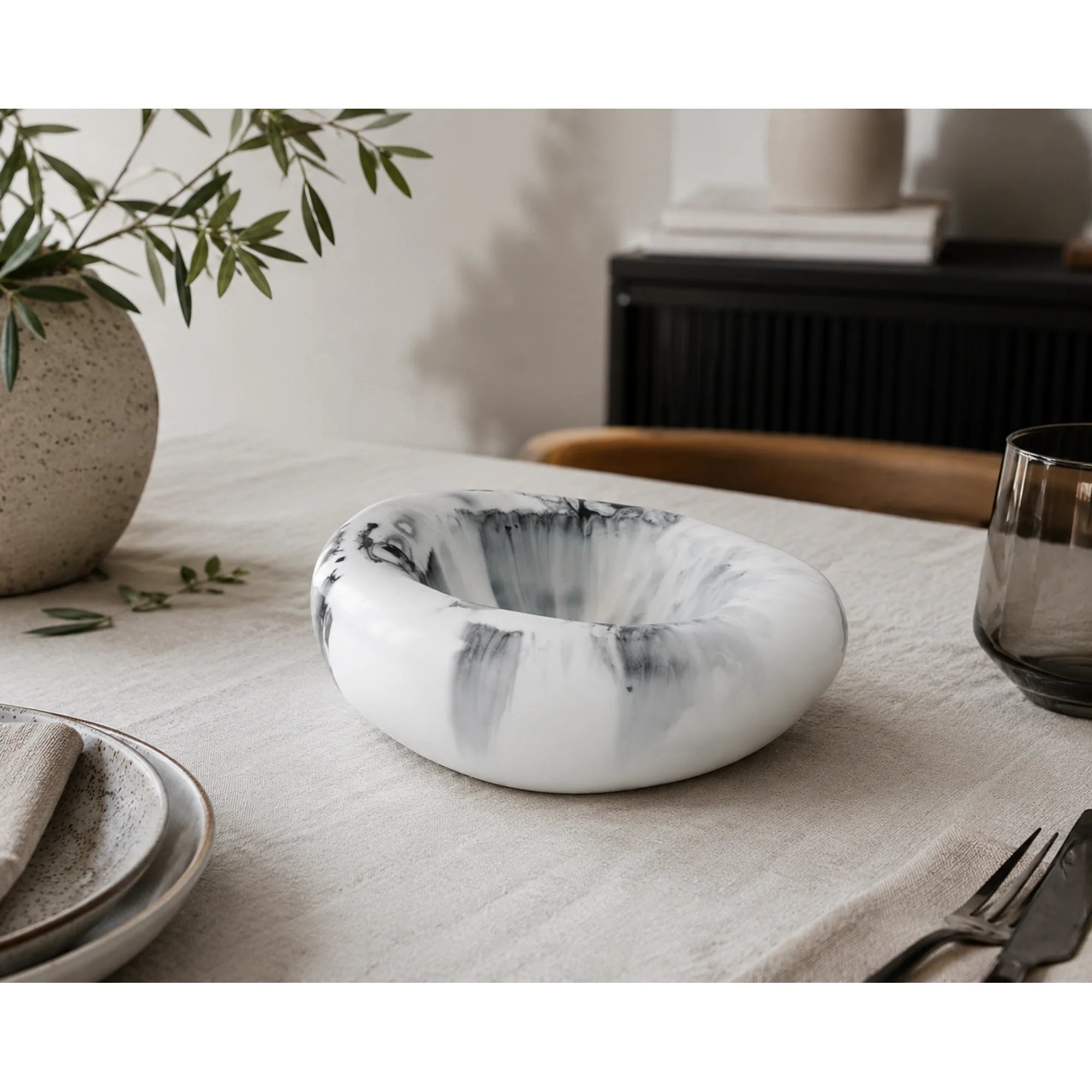 Drift Dish - White Marble