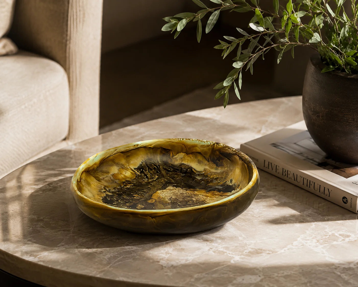 Earth Bowl - Medium/Malachite