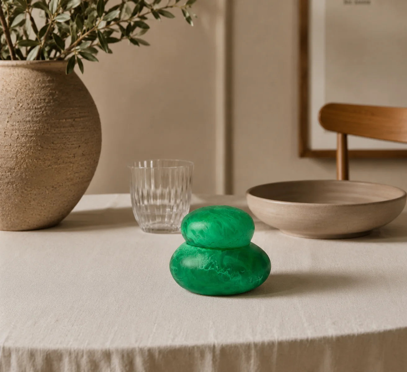 Pebble Jar - Medium/Leaf