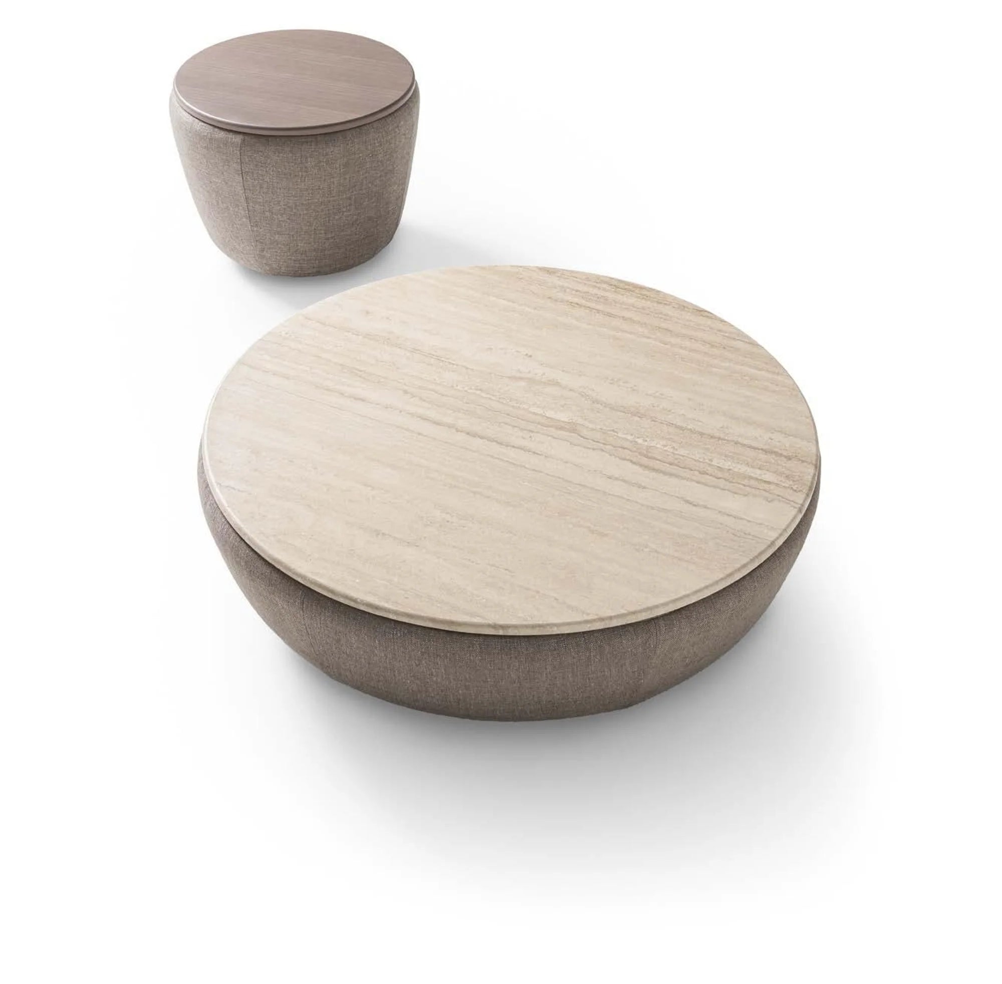 Deck 60 Side Table - Fabric M (Martin 102)/Alpaca LE26-3