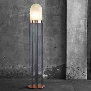 Dome Floor Lamp - Burnished Iron/Copper