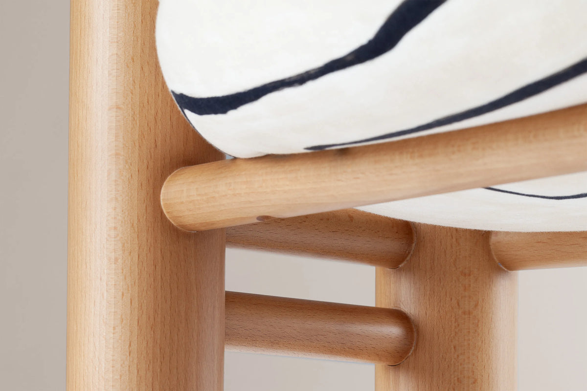 Aimi 46 Dining Chair - Ash 056-0/Fabric (Graffito 18)-7