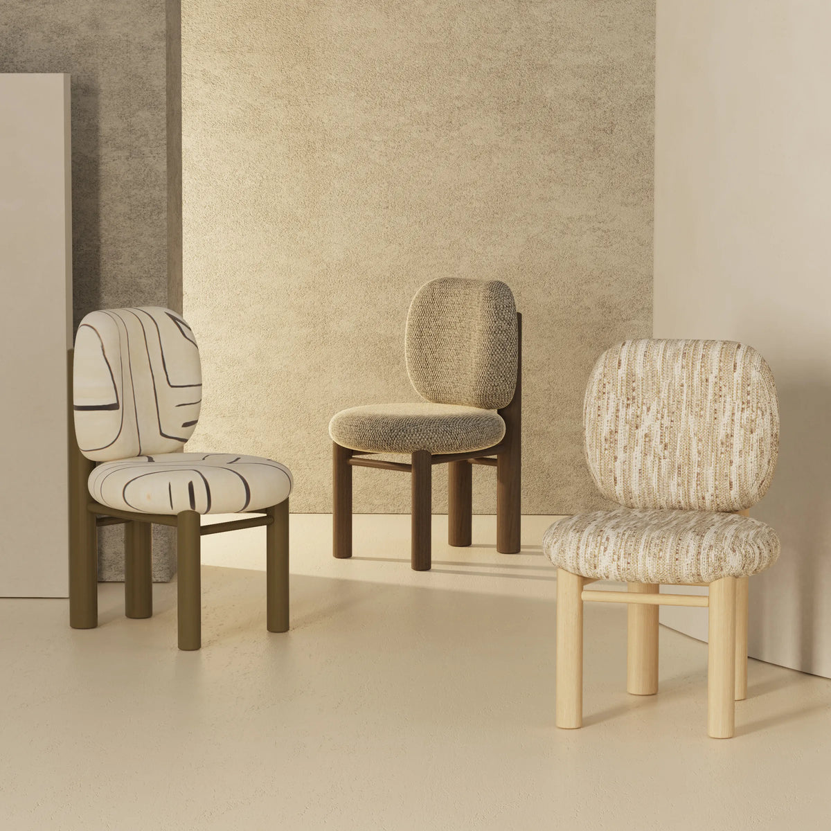 Aimi 46 Dining Chair - Ash 056-0/Fabric (Graffito 18)-6