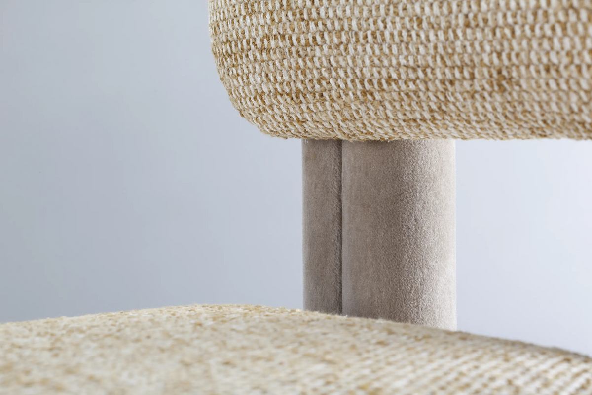 Camelia 47 Dining Chair - Fabric 4 (Grace 732)/Fabric 5 (Gipsy Chamois)-5