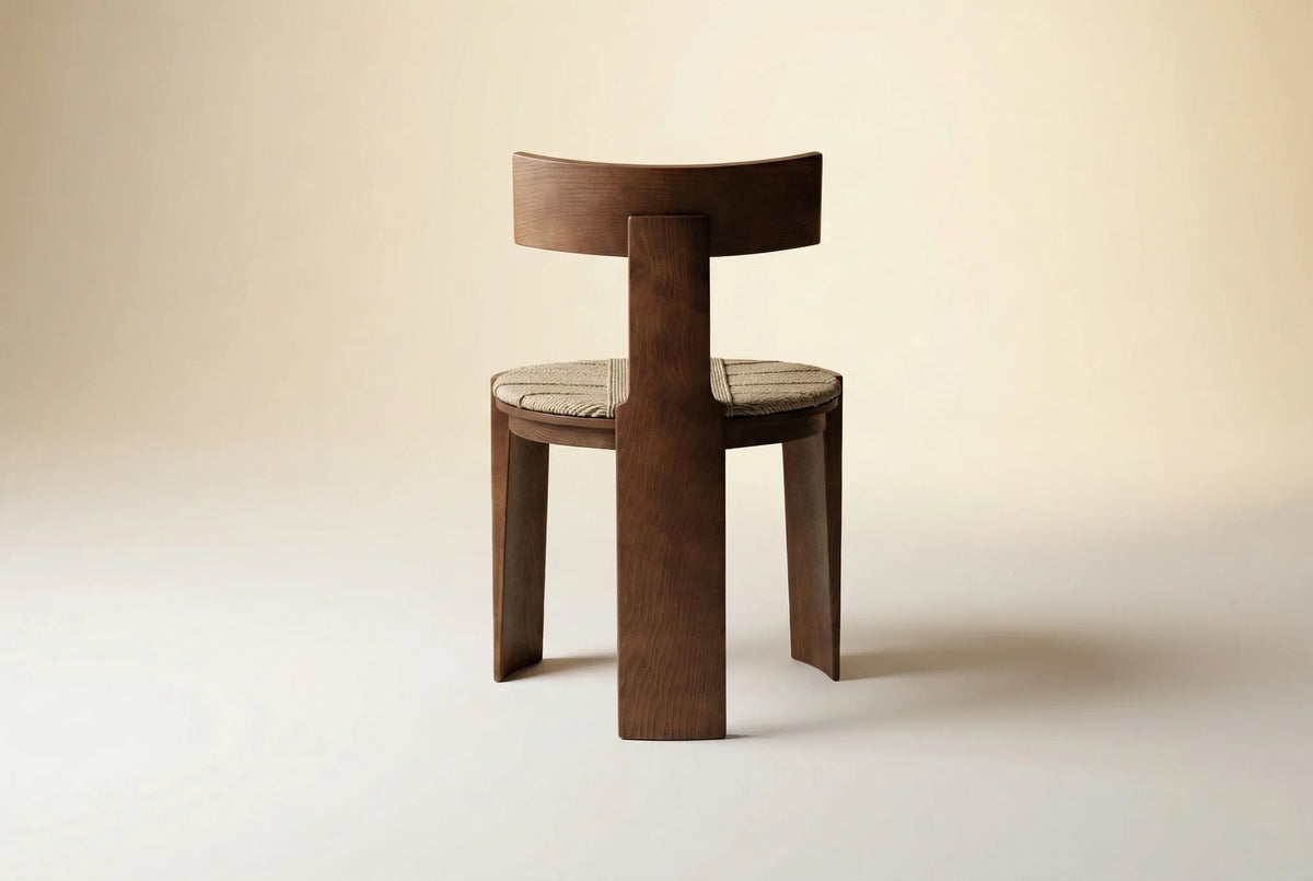 Nest 53 Dining Chair - Walnut/Rope-3