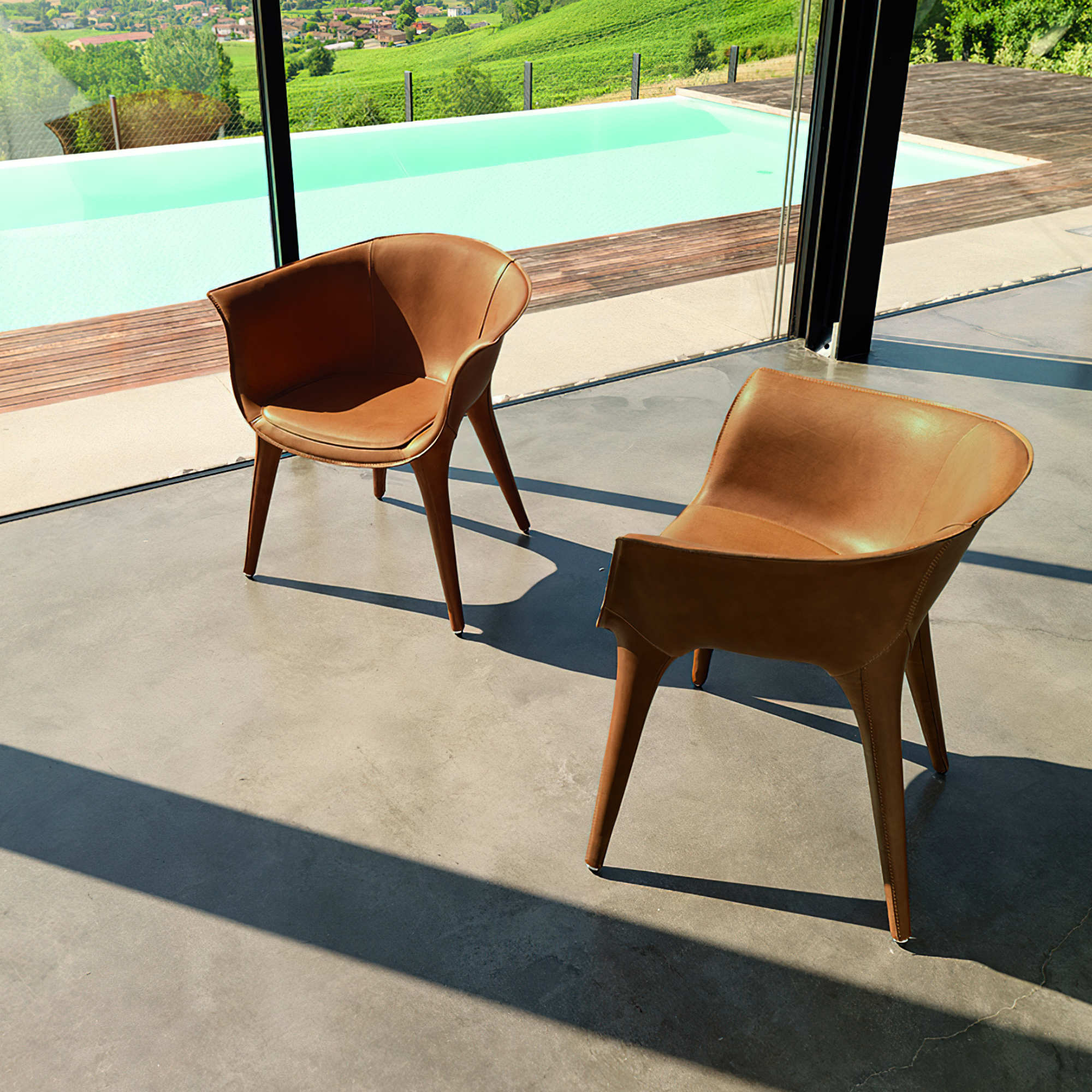 Doralee 001007 Armchair - Ivory Stiff Leather