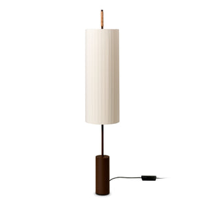 Dorica Floor Lamp - Dark Brown/Natural Ribbon