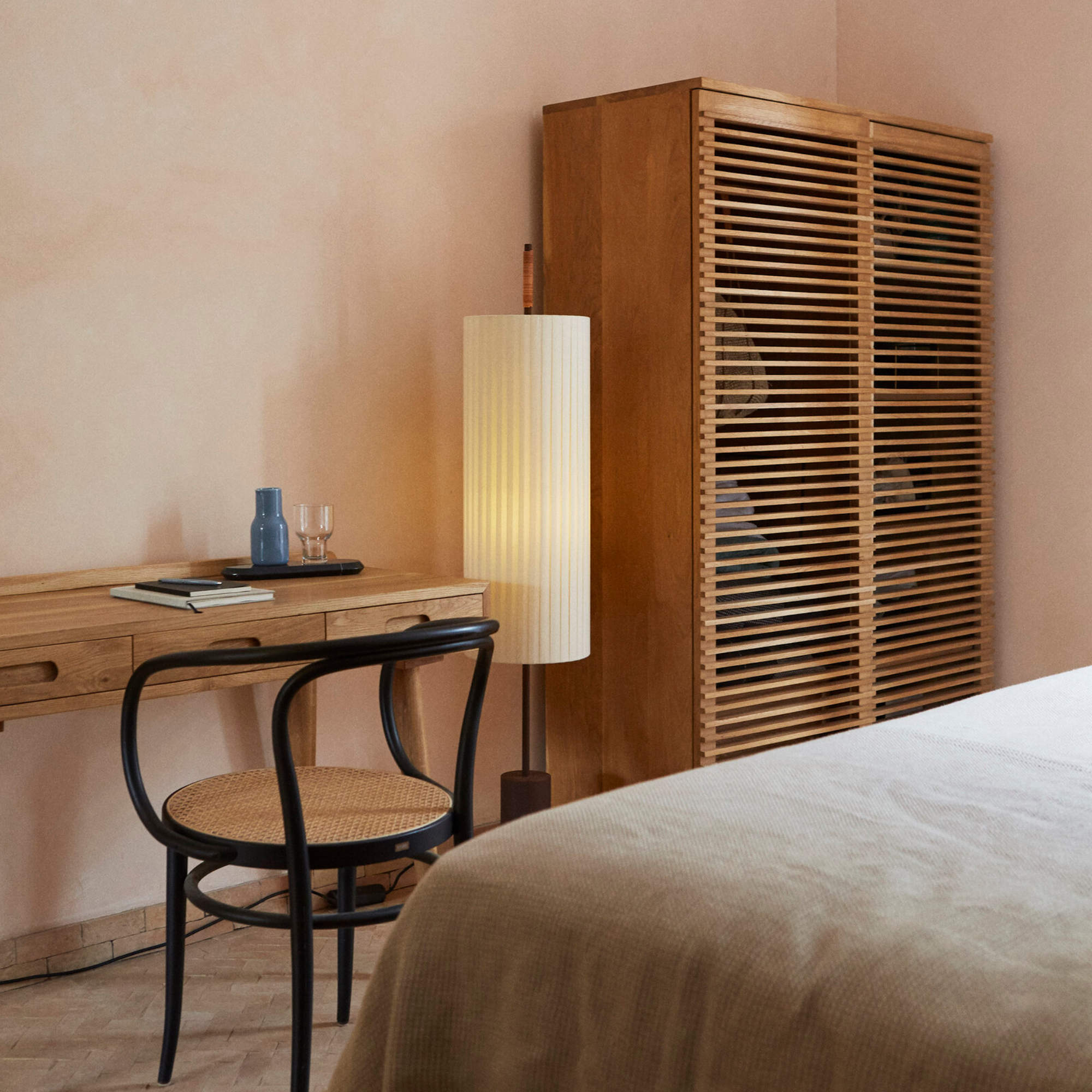 Dorica Floor Lamp - Dark Brown/Natural Ribbon-3