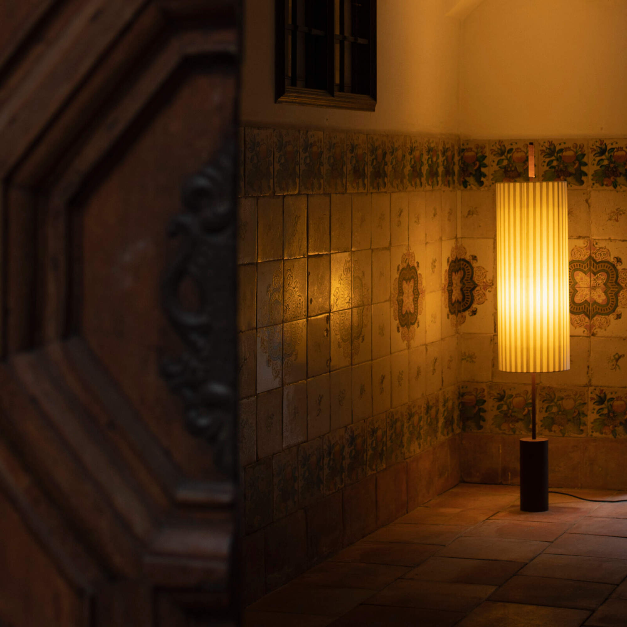 Dorica Floor Lamp - Dark Brown/Natural Ribbon-8