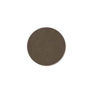 Double Sided Circle Glass Mat - Nupo Caviar/Clay Brown