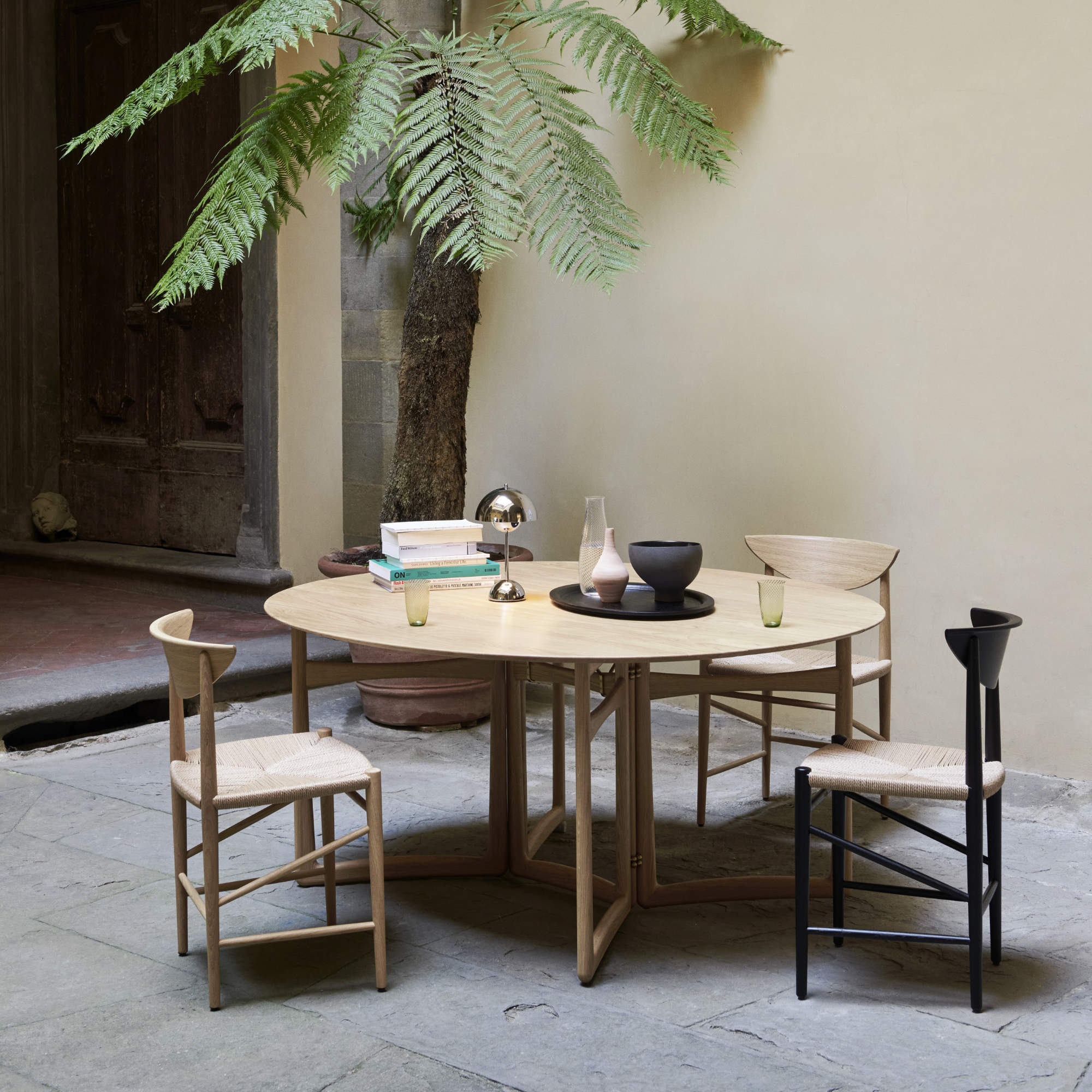 Drawn HM3 Dining Chair - Black Oak/Natural Paper Cord-5