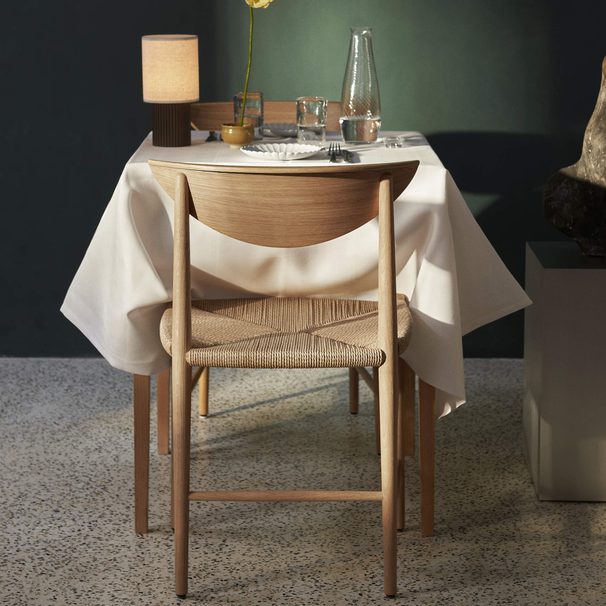 Drawn HM3 Dining Chair - Oiled Oak/Natural Paper Cord-4